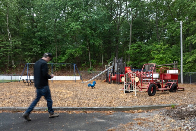 Golden Hills playground in Oakland Vale is a great spot to bring the kids and let them enjoy the red truck.