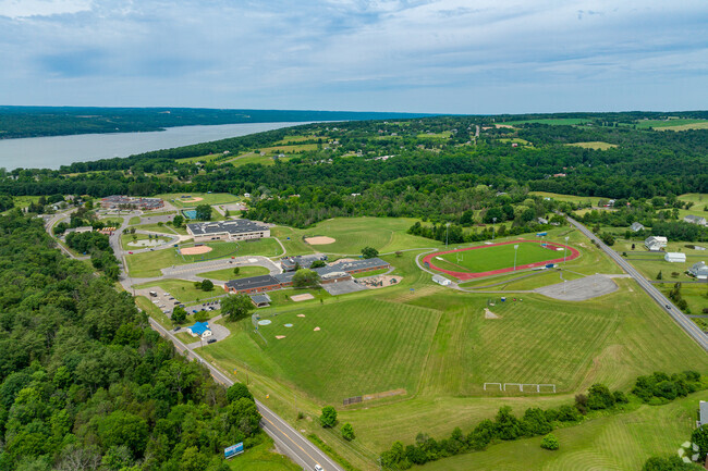 Lansing Middle School is not far from the shores of beautiful Cayuga Lake.