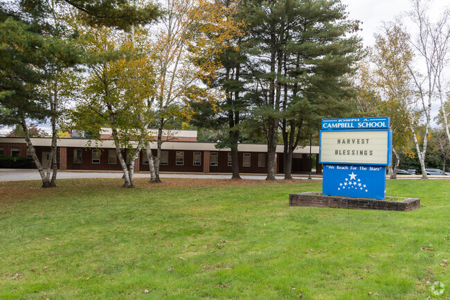 Joseph A. Campbell Elementary School located in Dracut, Massachusetts serves grades K-4.