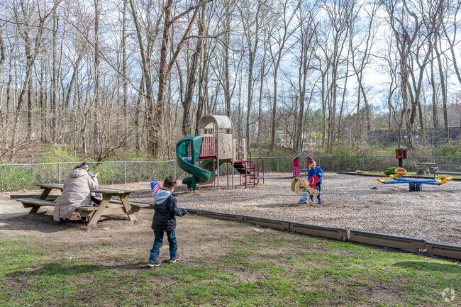 Local families love the playground at the 50-acre Bisceglie-Scribner Park in Weston.