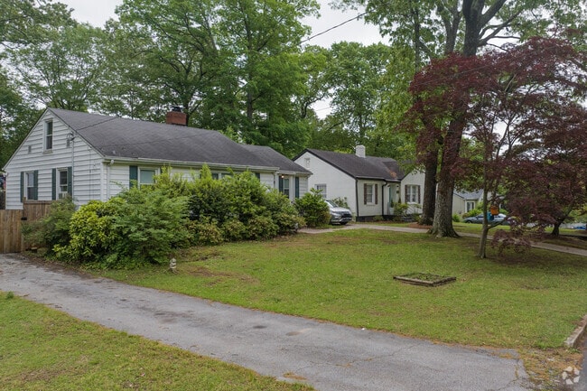 Quiet, single-story homes tucked among mature trees reflect the relaxed, community-oriented atmosphere of Perkerson.