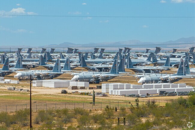 The Historic Aviation Bone Yard sits south of Carson Corner, where old military planes retire.
