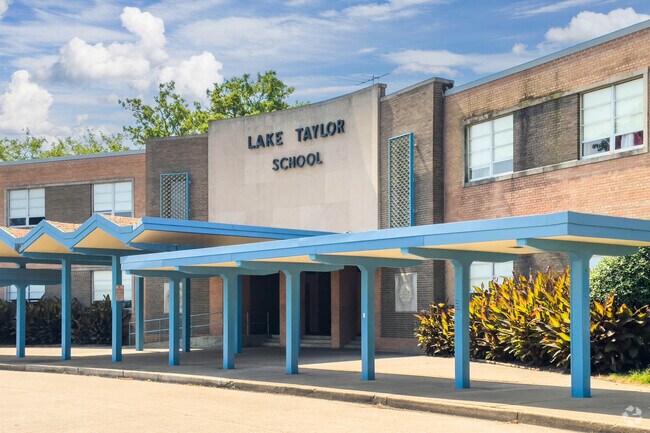 Lake Taylor High School in the Sherwood Forest neighborhood of Norfolk.