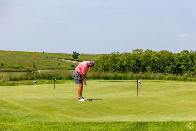 PrairieView Golf Club offers a quiet spot to practice putting in Byron.