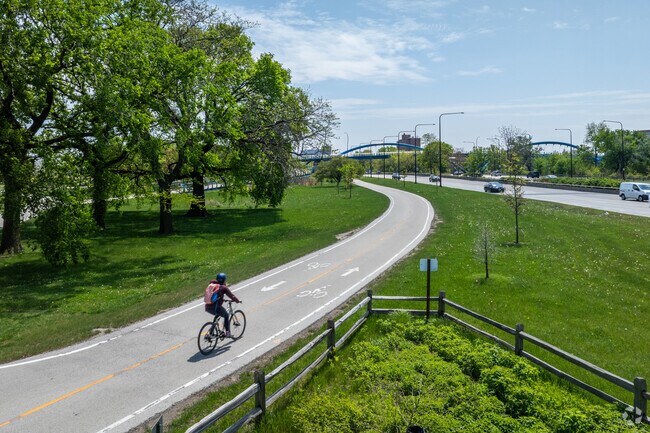 Oakwood Beach's biking trails are popular for residents of Stateway Gardens.