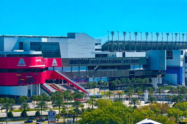 The Daytona International Speedway hosts the Daytona 500 annually near the Village of Pine Run.