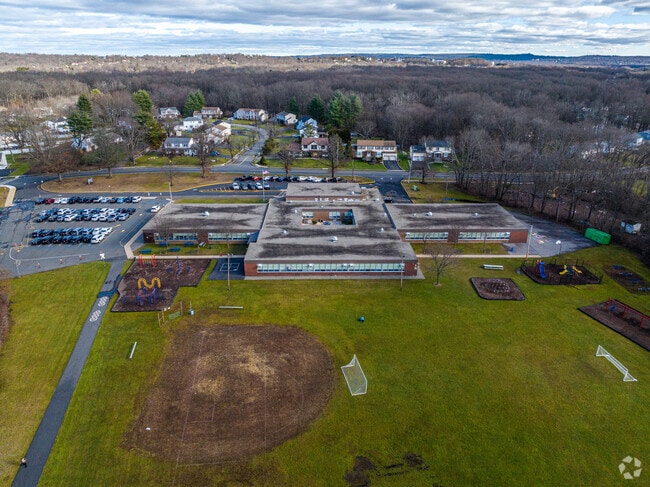 Rockaway Meadow School has large recreation fields for students.