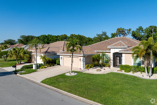 Pelican Pointe homes are built around the award winning golf course.