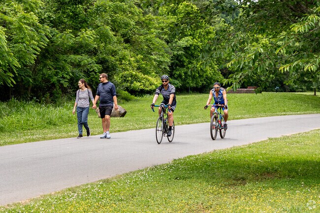 Local residents love to walk or ride the Little Sugar Creek Greenway in Charlotte, NC.