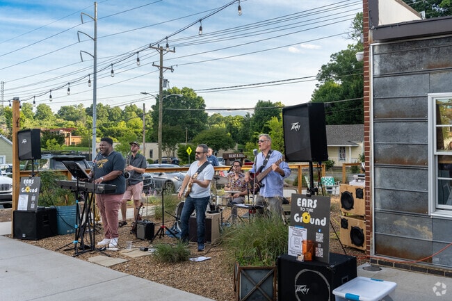You can catch live music, and relax at the awesome outdoor seating of East of Texas.