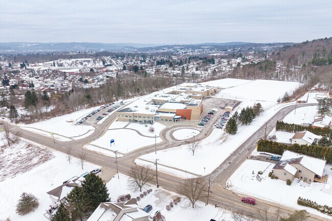 Maine-Endwell Middle School is halfway between Maine and Endwell.