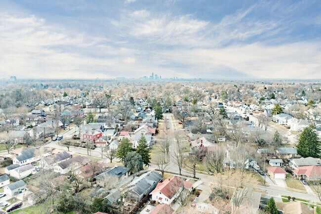 The Irvington neighborhood is about 5 miles for downtown Indianapolis.