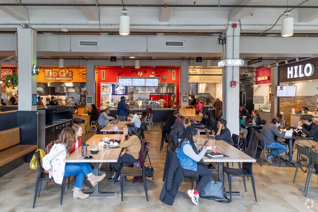 Wyman Park residents can sample a wide variety of food choices at R House food.