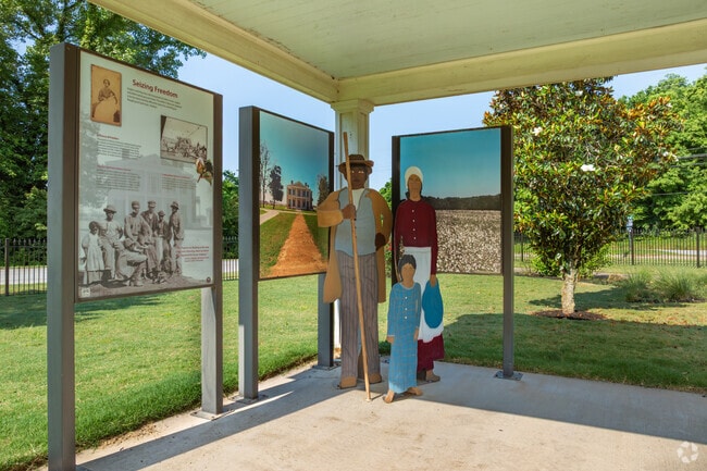 Freedom Park displays exhibits that explore the African-American experience in Civil War Helena.