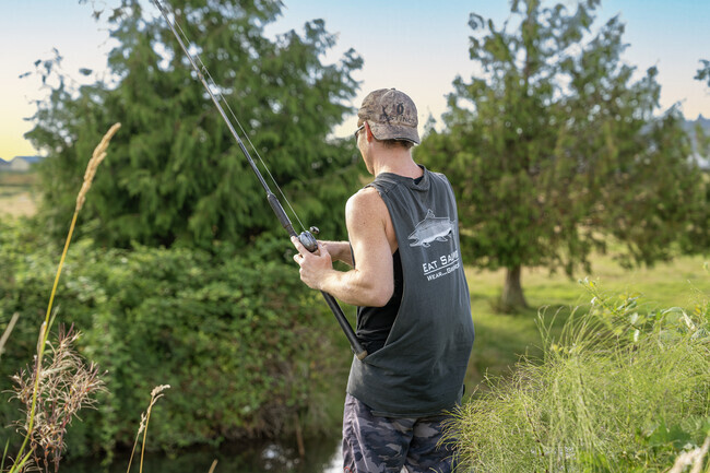 Jeffers Garden residents can fish for Bass on the Youngs River channels.