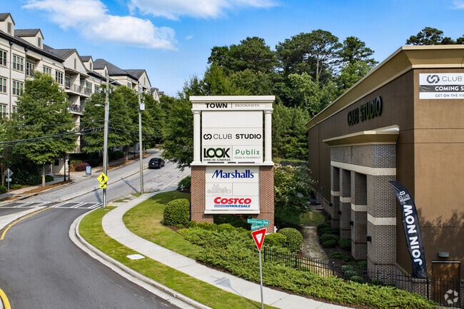 Convenience defines Peachtree Corridor with big-box stores like Costco located within Town Brookhaven, a popular shopping destination.