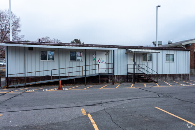 Extra classroom space at Alpine Elementary, located in the Alpine neighborhood.