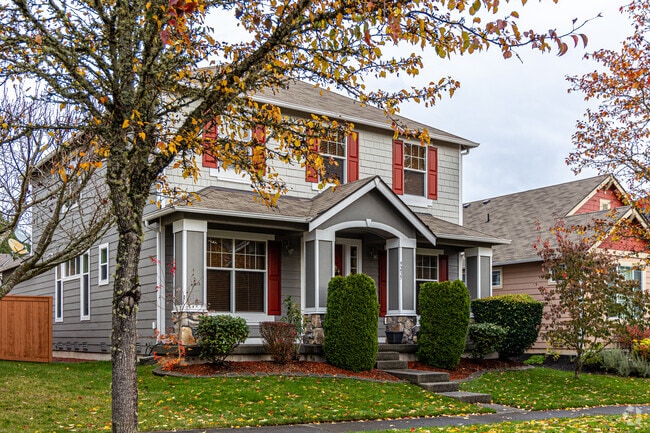This home is a great example of a modern colonial inspired design in Meridian Campus.
