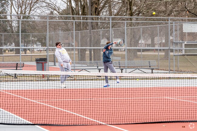 Tennis at Dover City Park in Dover, Ohio.