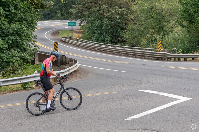 Numerous bike routes run through the Rose Lodge neighborhood.