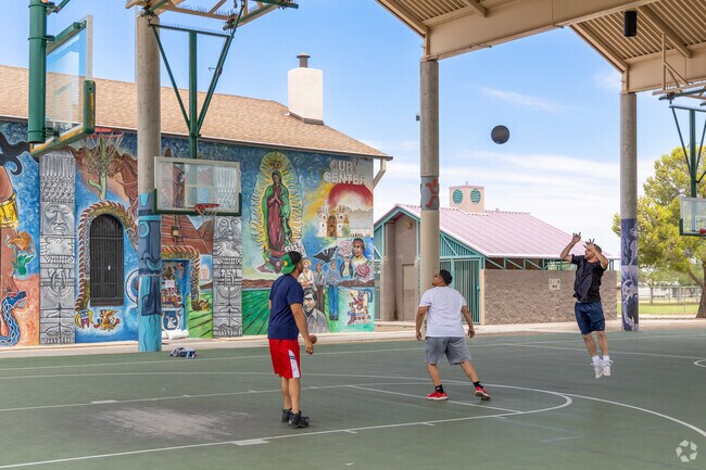 David G. Herrera and Ramon Quiroz Park has the Oury Rec Center, where basketball games are held.