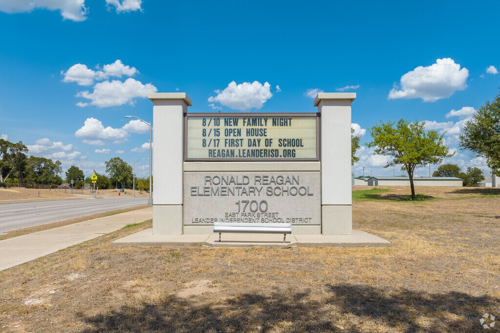 Ronald Reagan Elementary in Cedar Park is named after the USA's 40th president, Ronald Reagan.