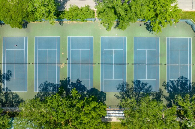 Burns Field features six well-maintained tennis courts.