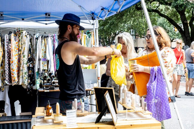 Woodfield residents enjoy having the local Soda City Market each Saturday in downtown Columbia.