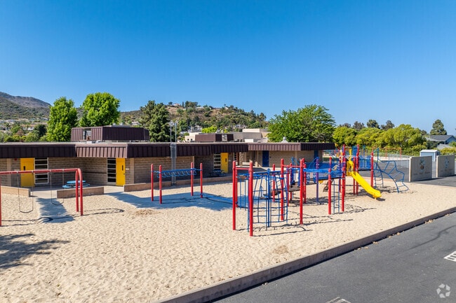 There is a large playground at Cypress Elementary School.