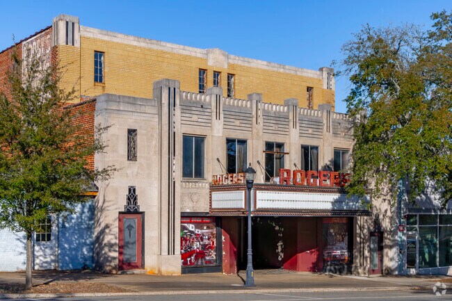 The historic Rogers Theater still brings a crowd for shows in Shelby.