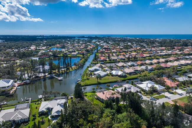 A signature feature of the Laurel neighborhood is the waterways connecting to the Gulf.