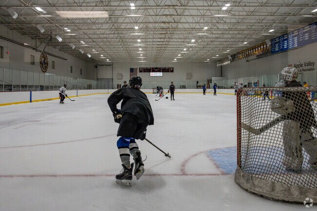 Hayes Park Arena near Alimagnet is filled with the sounds of hockey.