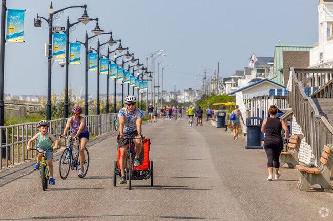 Bike or walk along the Sea Isle City promenade.