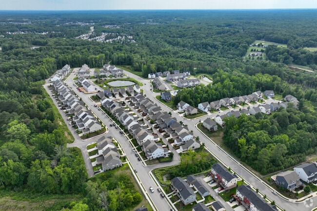 Traditional single-family homes fill the Moseley community.