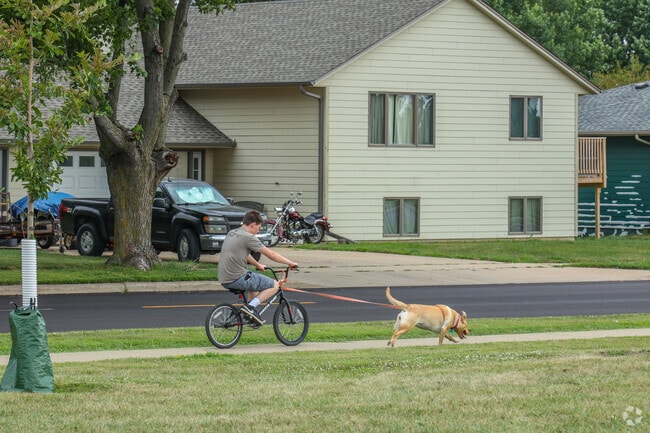 Oak View’s quiet streets make a pleasant spot for dog walking in the neighborhood.