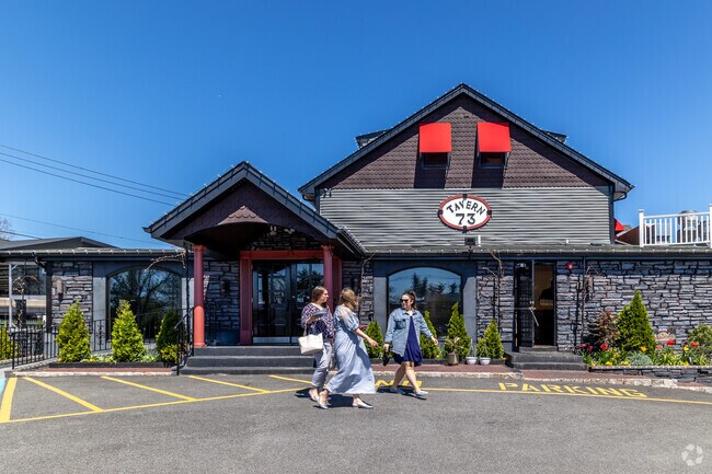 Tavern 73 in Pine Brook is a local favorite for great food and lively ambiance.