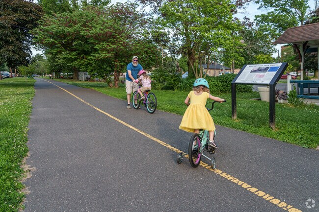 The Merchantville Mile provides a safe space for kid to learn to ride bikes.