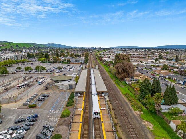 Commuters enjoy the short ride from South Hayward BART to Silicon Valley from Fairway Park.