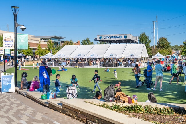 Families can head to the City Green in Sandy Springs for fun in the sun and hosted events.