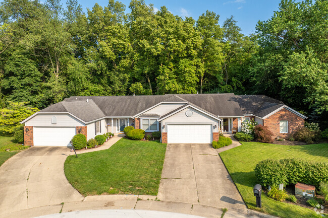 You can find smaller ranch style homes that share a wall in Vinton Woods.