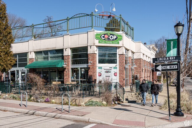 The Swarthmore Co-op is a popular grocery destination for those who prefer to shop locally.