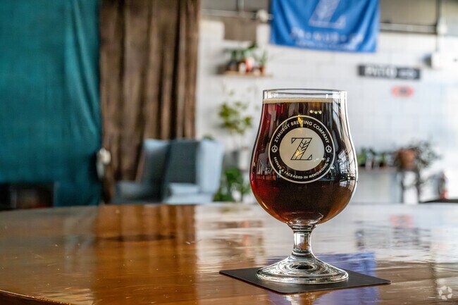 Menomonie's Zymurgy Brewery offers a variety of locally brewed beers and live music.