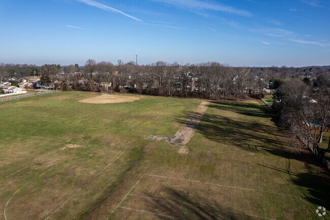 Poquessing Middle School has baseball fields for the students to play on.