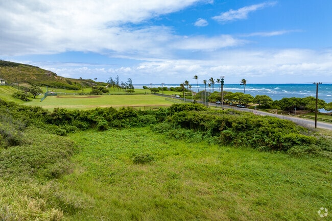 The southern end of Waiehu Beach Park features a baseball field.