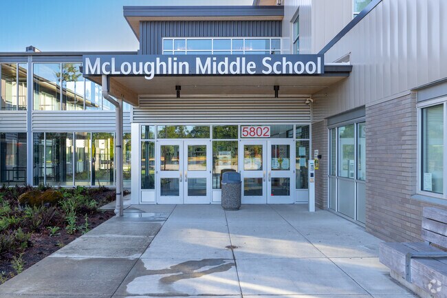 McLoughlin Middle Schools serves grades 6 - 8 on McArthur Blvd in Vancouver.