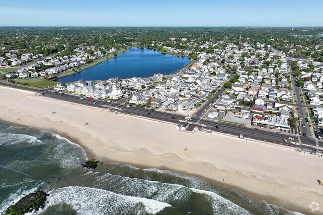 Belmar's boardwalk is made completely of a composite material so no more splinters.