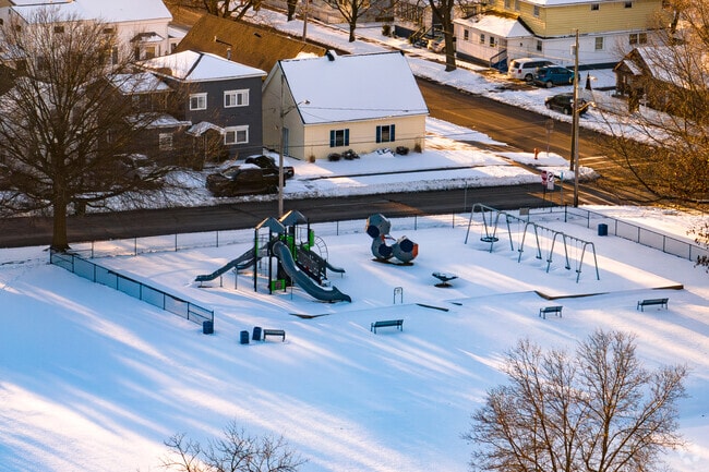 Fitzhugh Park Elementary School in Oswego also has another playground for the students.