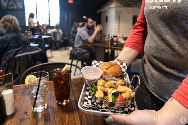 Brickyard Hollow Brewing is the premier restaurant in the heart of New Gloucester.