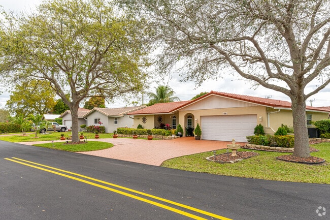 A row of ranch-style homes in The Dells.
