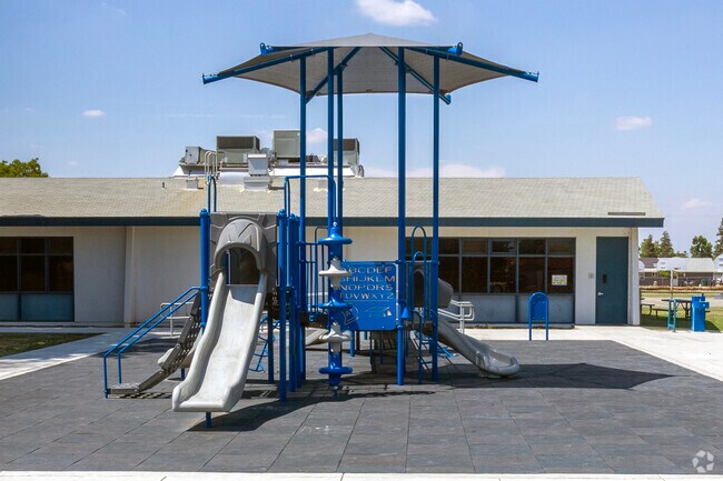 Sanger's Madison Elementary School has large playgrounds for students.